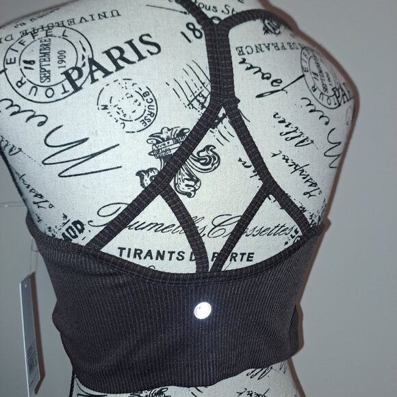 YOGALICIOUS RIB BRA SIZE L BROWN - Picture 3 of 3